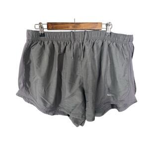 Nike Shorts Size 2X Womens Dri Fit Built in Liner Gray Running Gym Workout Mesh
